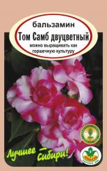 цв. одн. БАЛЬЗАМИН ТОМ САМБ ДВУЦВЕТНЫЙ / АГРО САД / НОВИНКА !!!