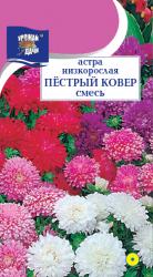 астра ПЕСТРЫЙ  КОВЁР  СМЕСЬ  низкорослые  / Урожай у Дачи / 