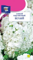 цв. одн. ЛЕВКОЙ КАРЛИКОВЫЙ БЕЛЫЙ МАХРОВЫЙ 30 см / Урожай у Дачи /