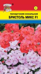цв. комн. ПЕЛАРГОНИЯ ЗОНАЛЬНАЯ БРИСТОЛЬ МИКС F-1 / Урожай у Дачи /