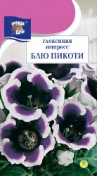 цв. комн. ГЛОКСИНИЯ ИМПРЕСС БЛЮ ПИКОТИ / Урожай у Дачи / НОВИНКА !!!