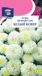 Астра КОВЕР БЕЛЫЙ Низкорослая / Урожай у Дачи /