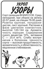 укроп узоры