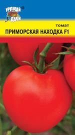 томат ПРИМОРСКАЯ НАХОДКА F-1 НЕ ПАСЫНКУЕТСЯ скороспелый, куст до 55 см / Урожай у Дачи /